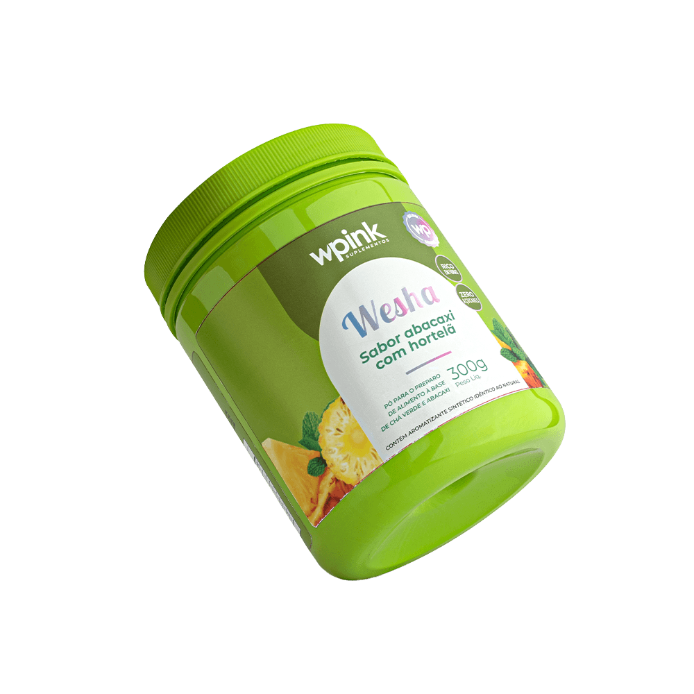 wesha chá verde e abacaxi - 300g - wp