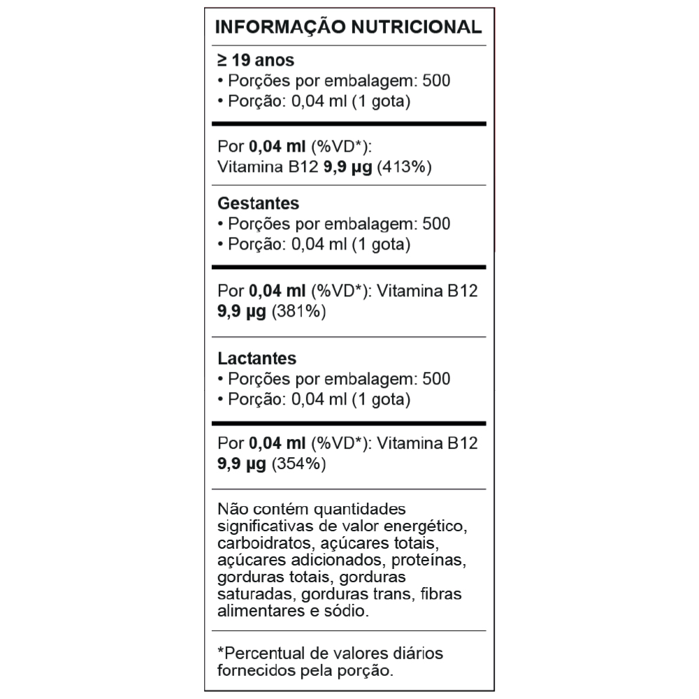 vitamina b12 - em gotas - wp