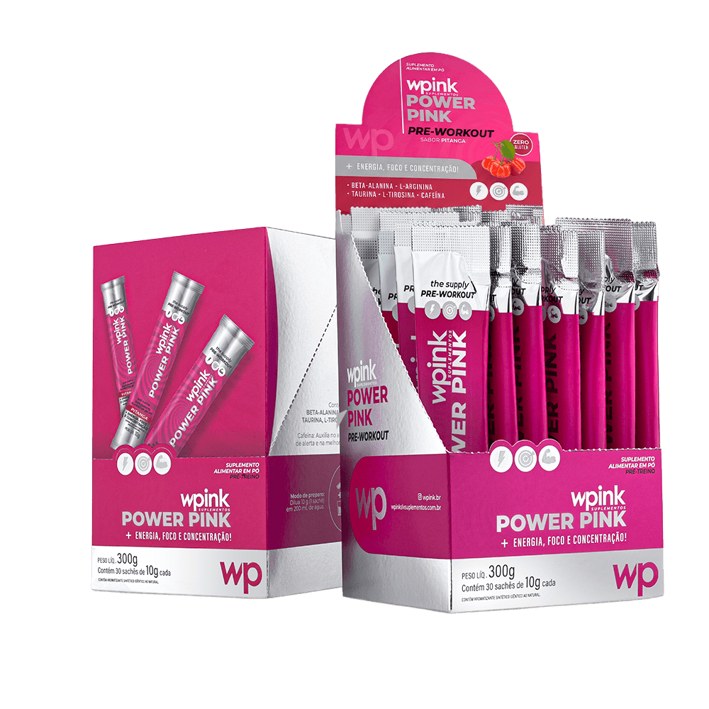 power pink de pitanga - pré-treino - 300g - wp