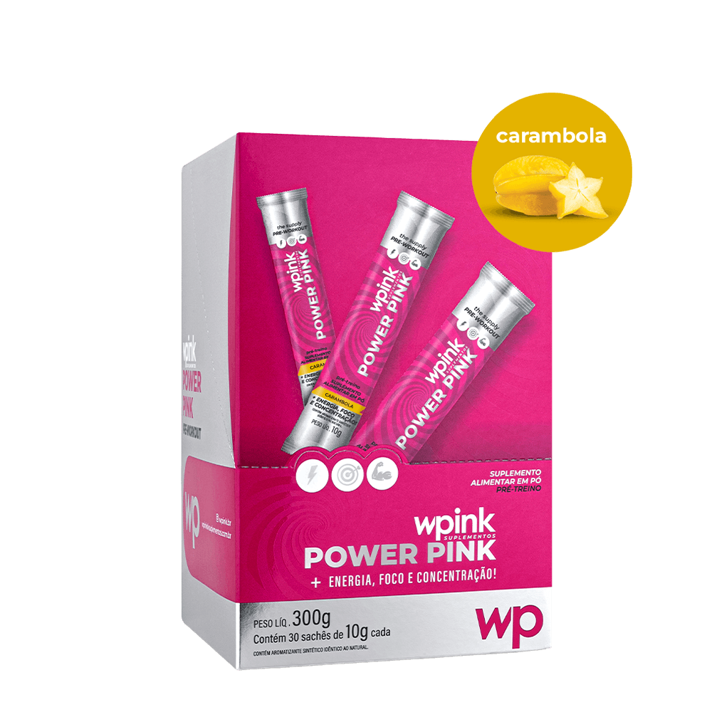 power pink de carambola - pré-treino - 300g - wp