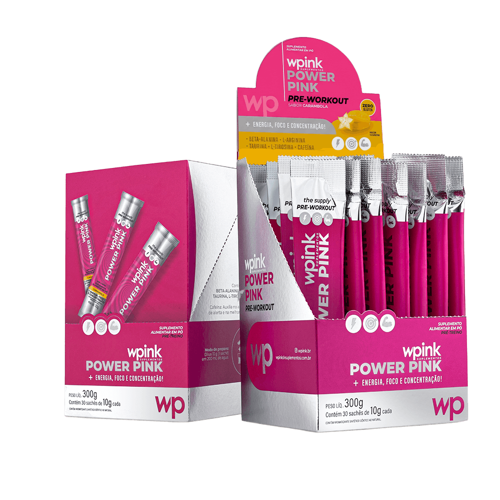 power pink de carambola - pré-treino - 300g - wp