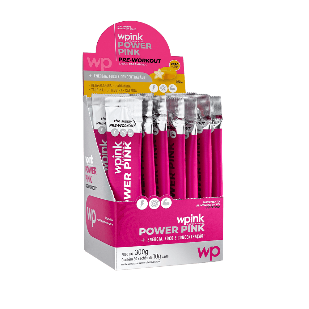 power pink de carambola - pré-treino - 300g - wp