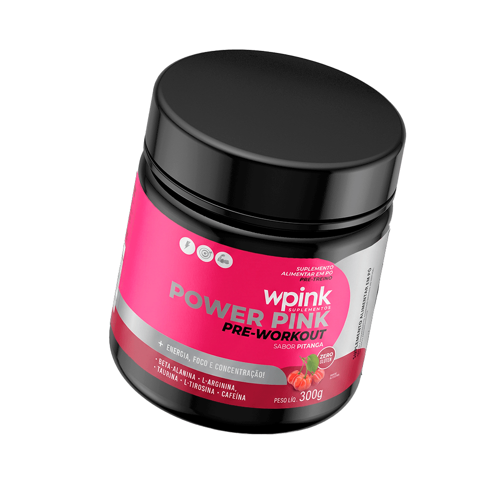 super power pink de pitanga - pré-treino - 300g - wp