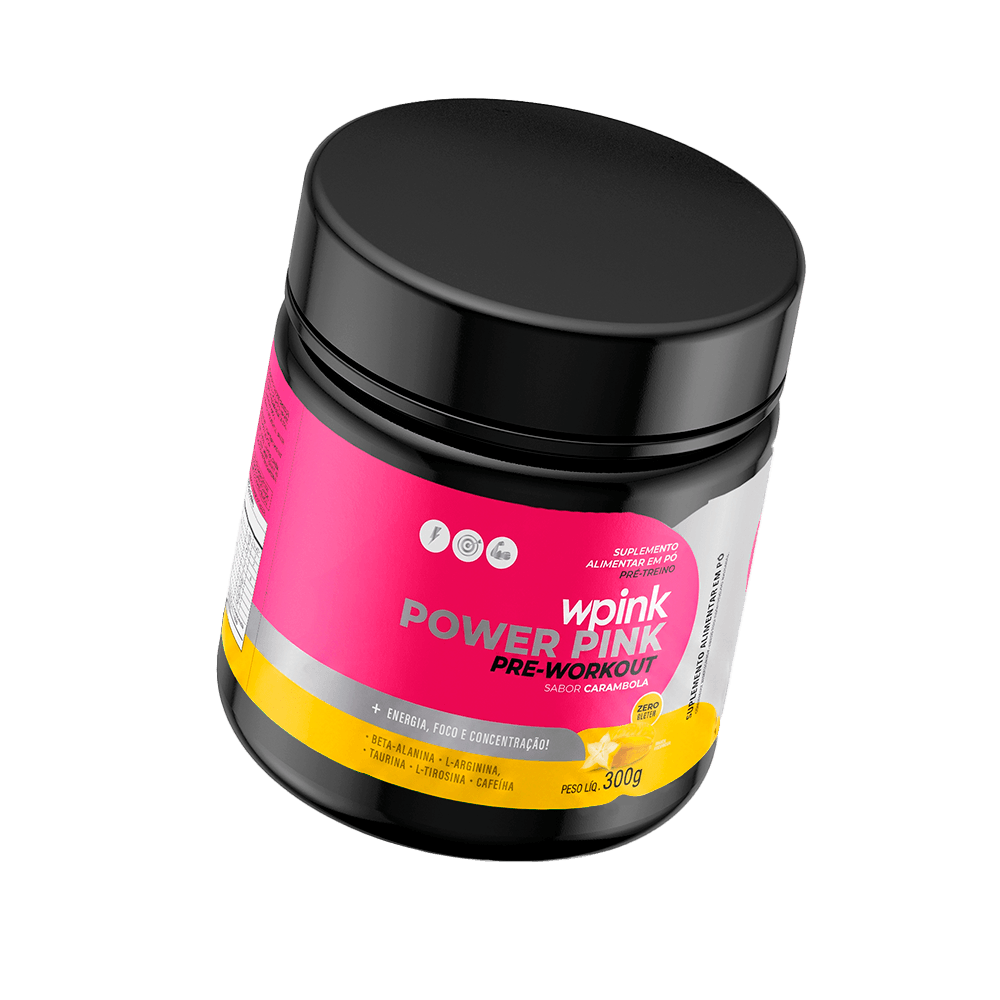 super power pink de carambola - pré-treino - 300g - wp