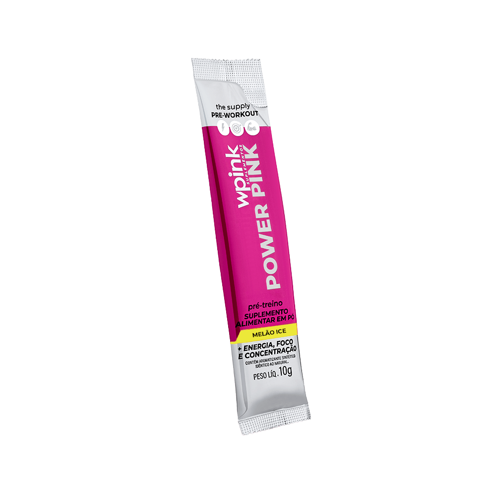 power pink de melão ice - pré-treino - 300g - wp