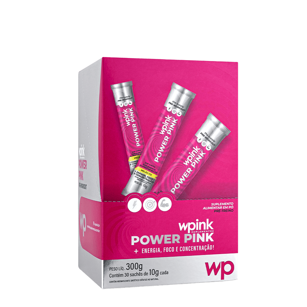 power pink de melão ice - pré-treino - 300g - wp