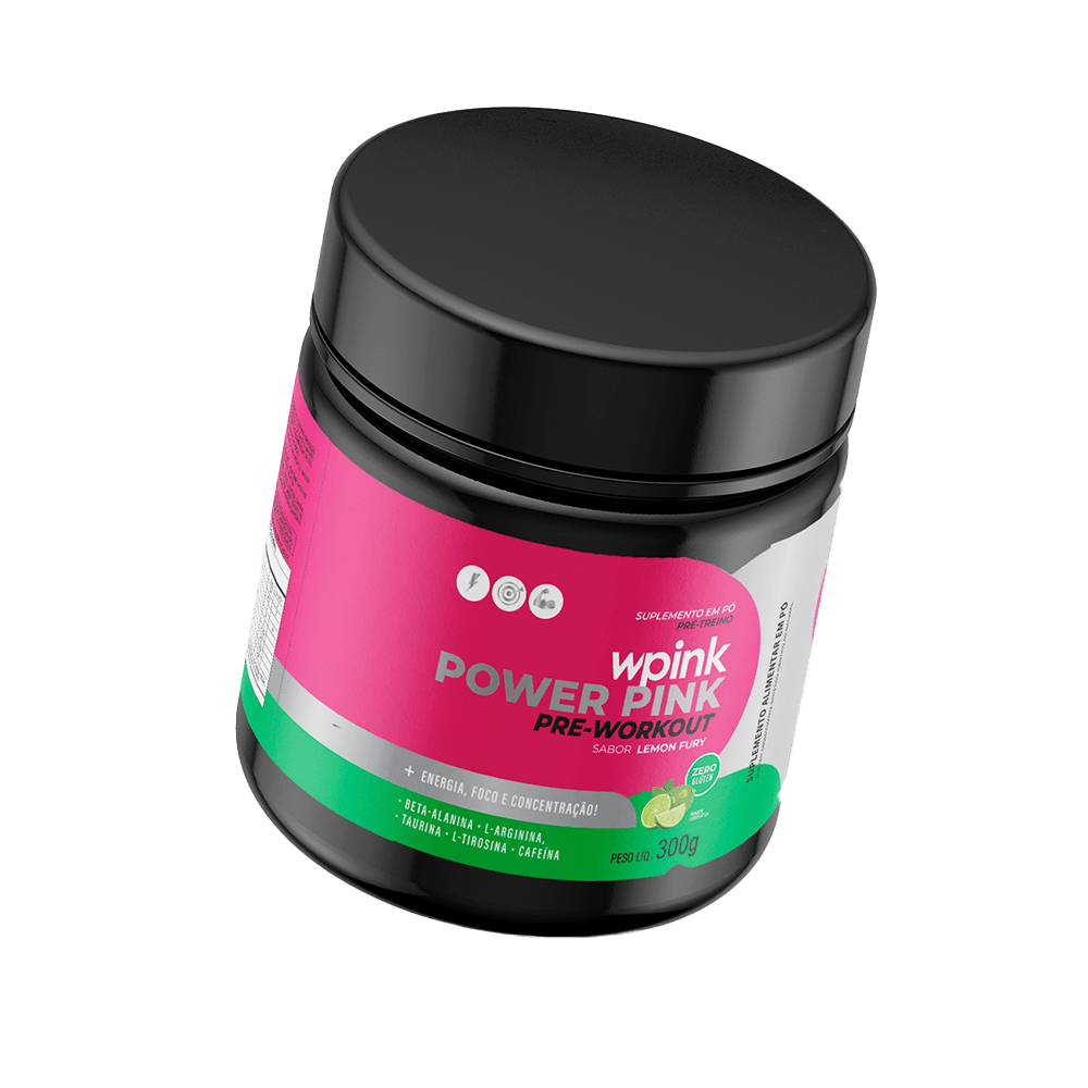 super power pink de limão - pré-treino – 300g - wp