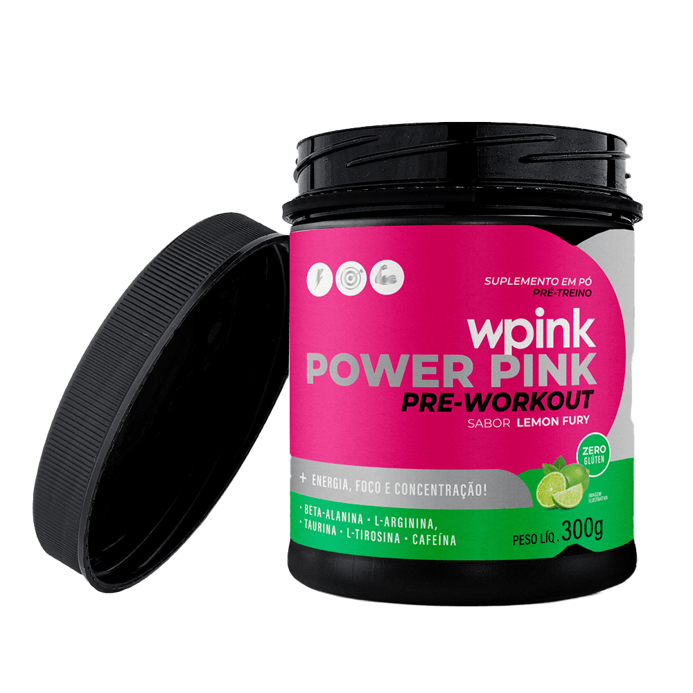super power pink de limão - pré-treino – 300g - wp