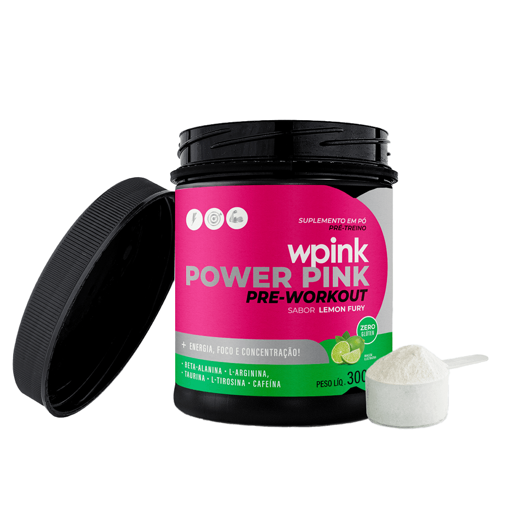 super power pink de limão - pré-treino – 300g - wp