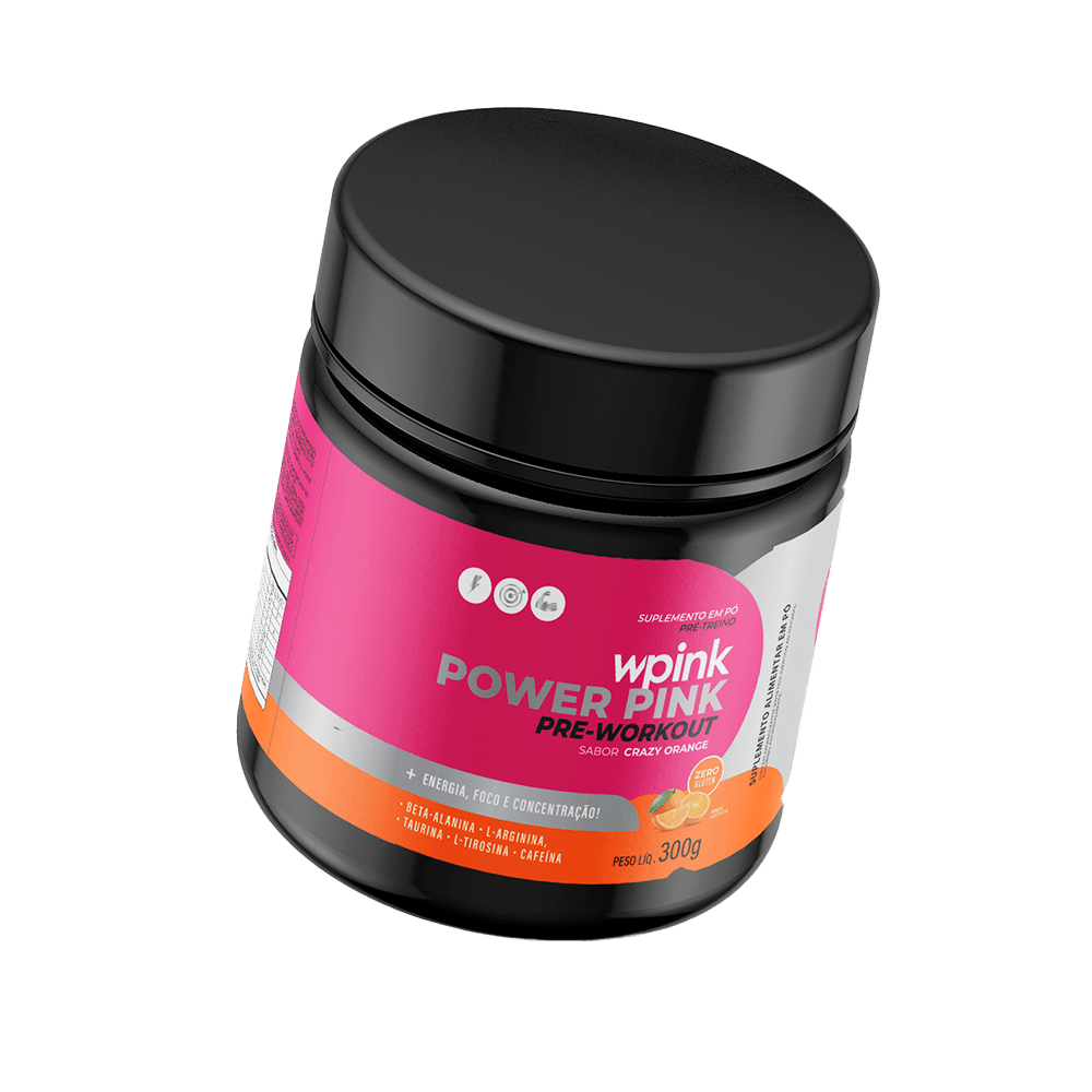 super power pink de laranja - pré-treino – 300g - wp