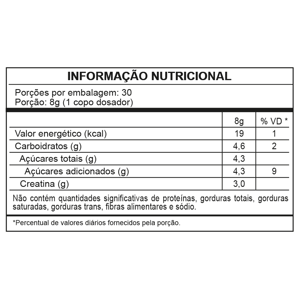 creatina de maçã verde - 240g – wp