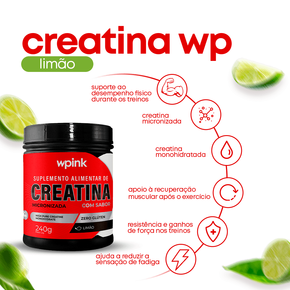 creatina de limão - 240g – wp