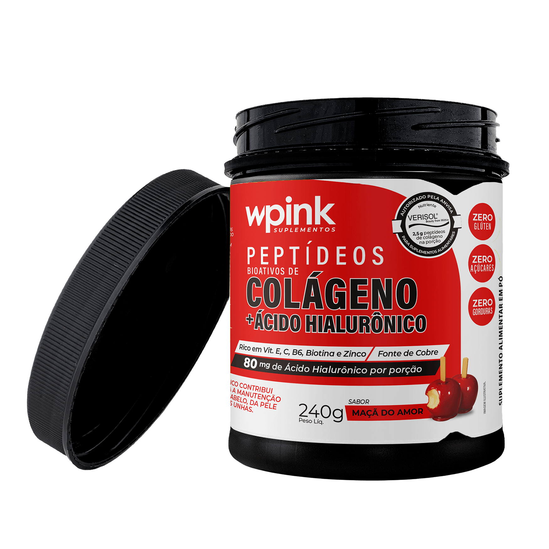 colágeno de maçã do amor - 240g - the supply – wp