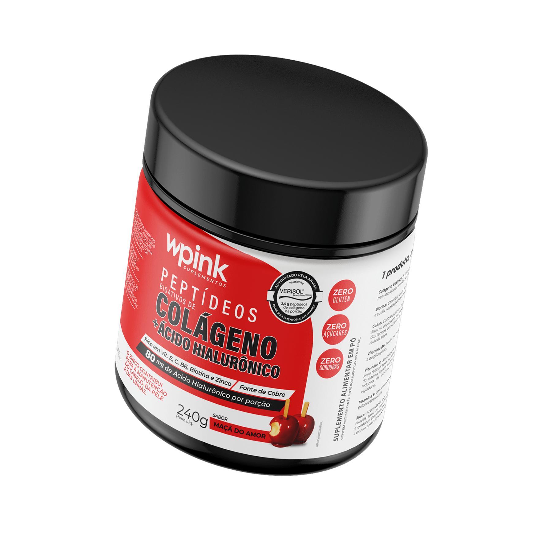 colágeno de maçã do amor - 240g - the supply – wp