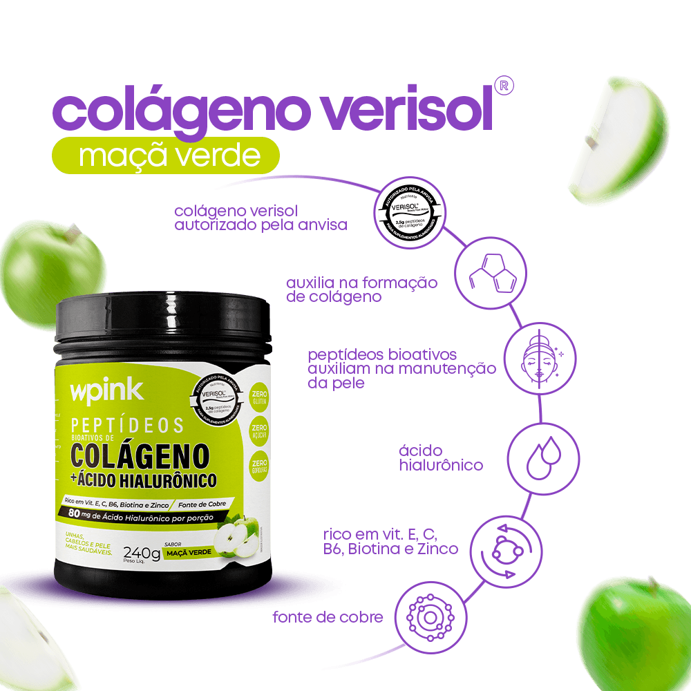 colágeno de maçã verde - 240g - the supply – wp