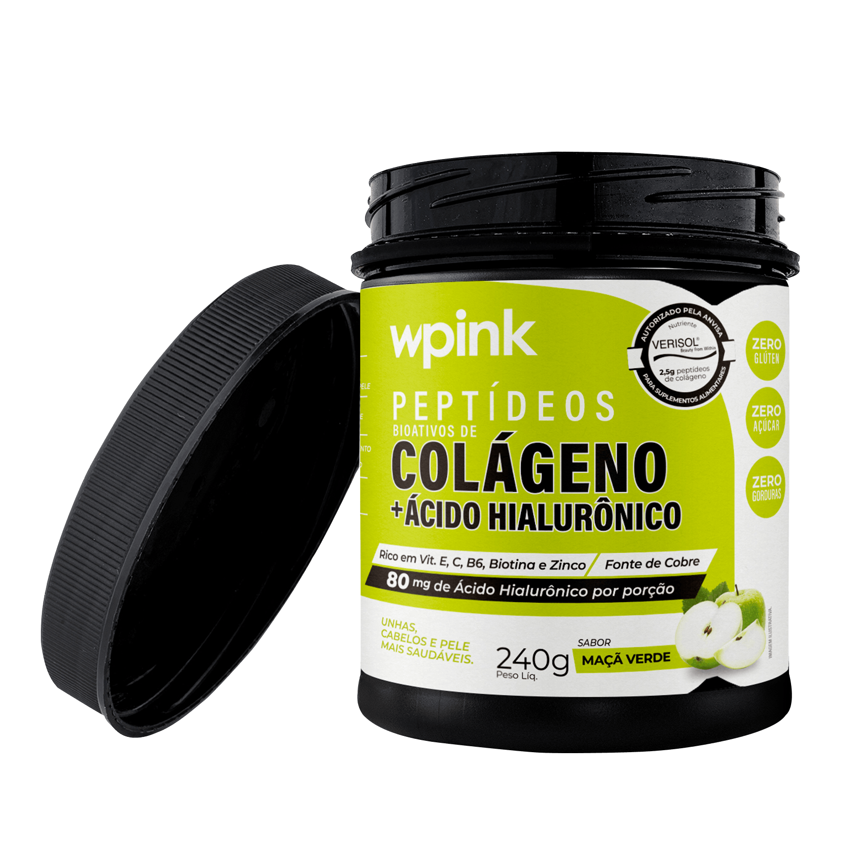 colágeno de maçã verde - 240g - the supply – wp