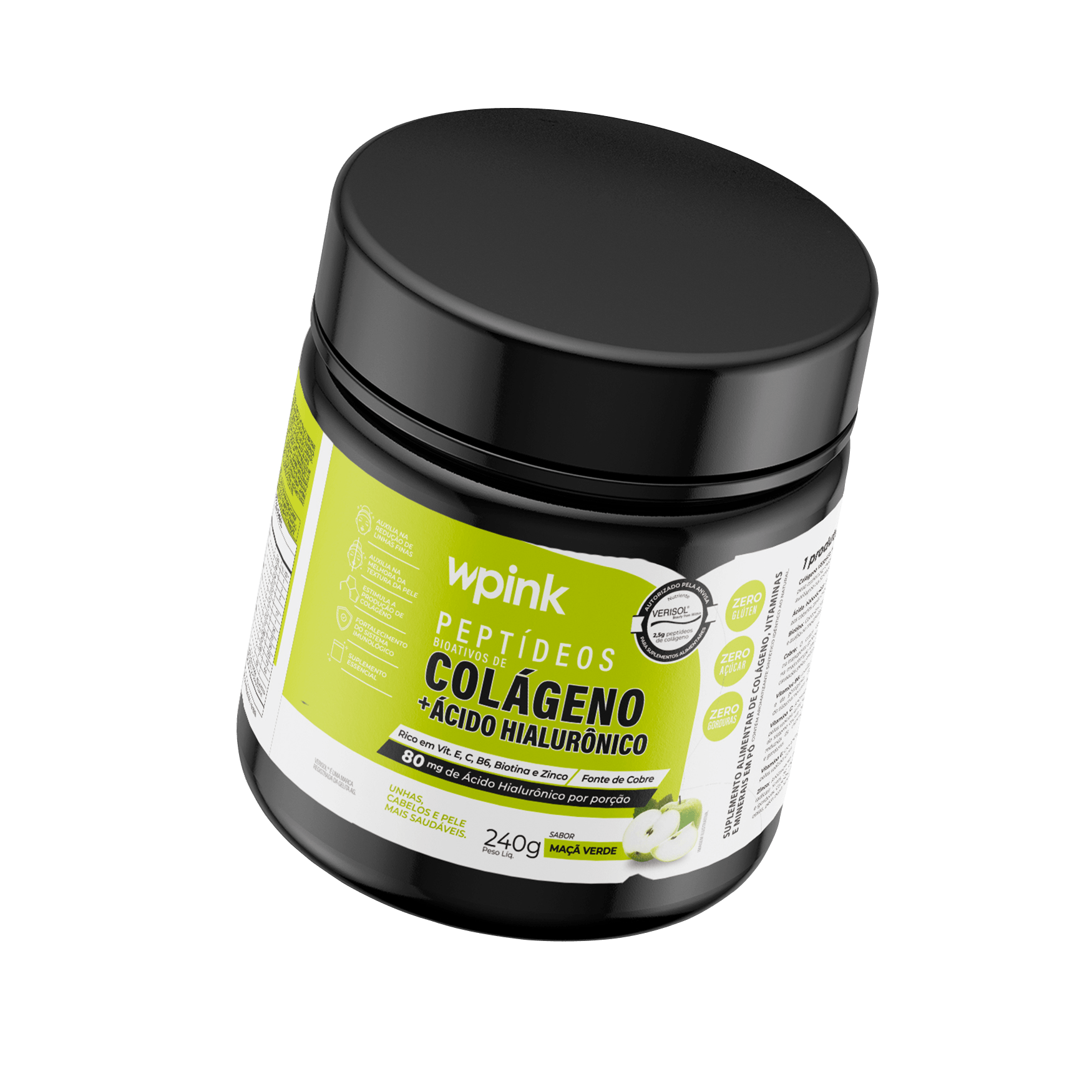 colágeno de maçã verde - 240g - the supply – wp