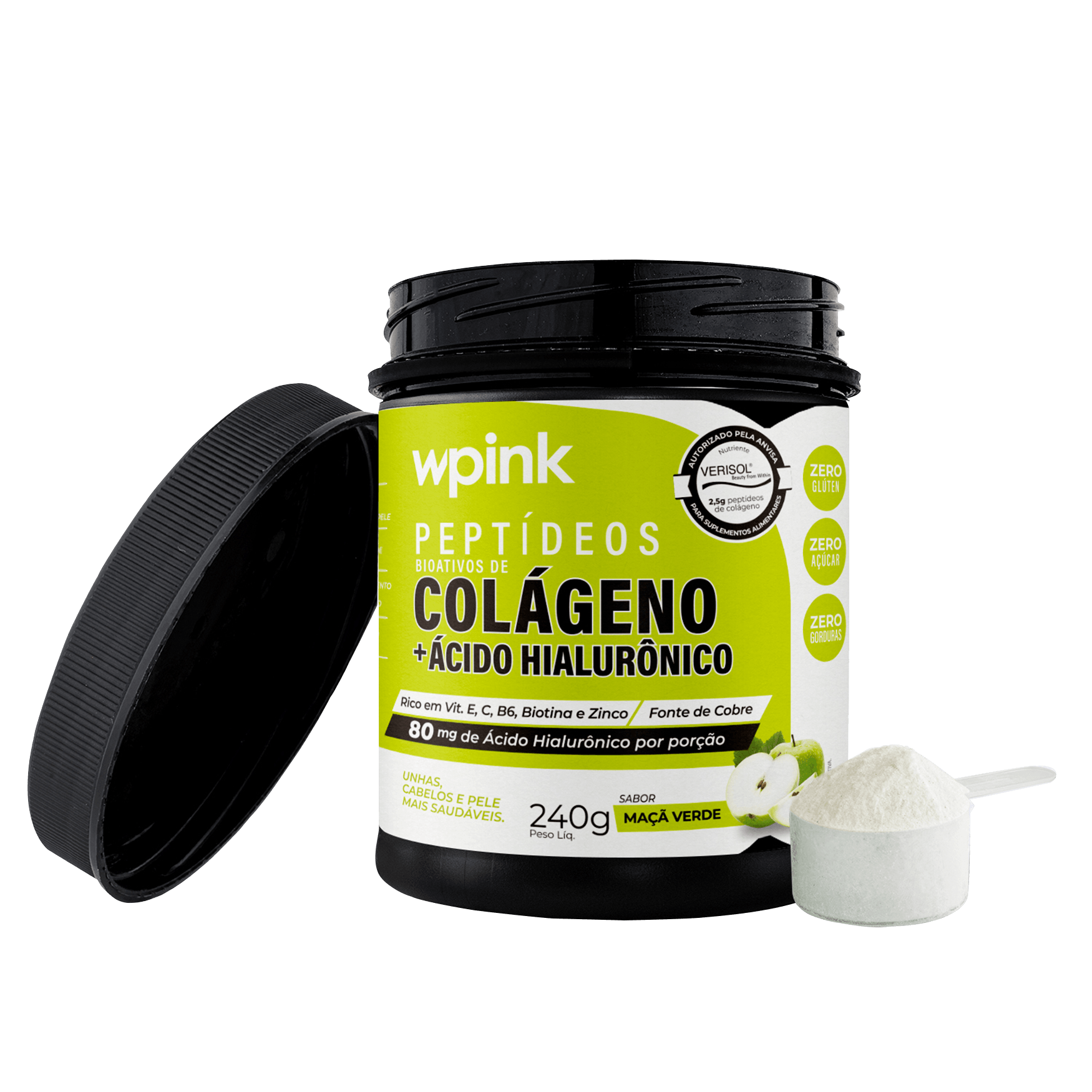 colágeno de maçã verde - 240g - the supply – wp