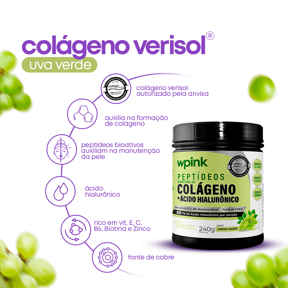 colágeno de uva verde - 240g - the supply – wp
