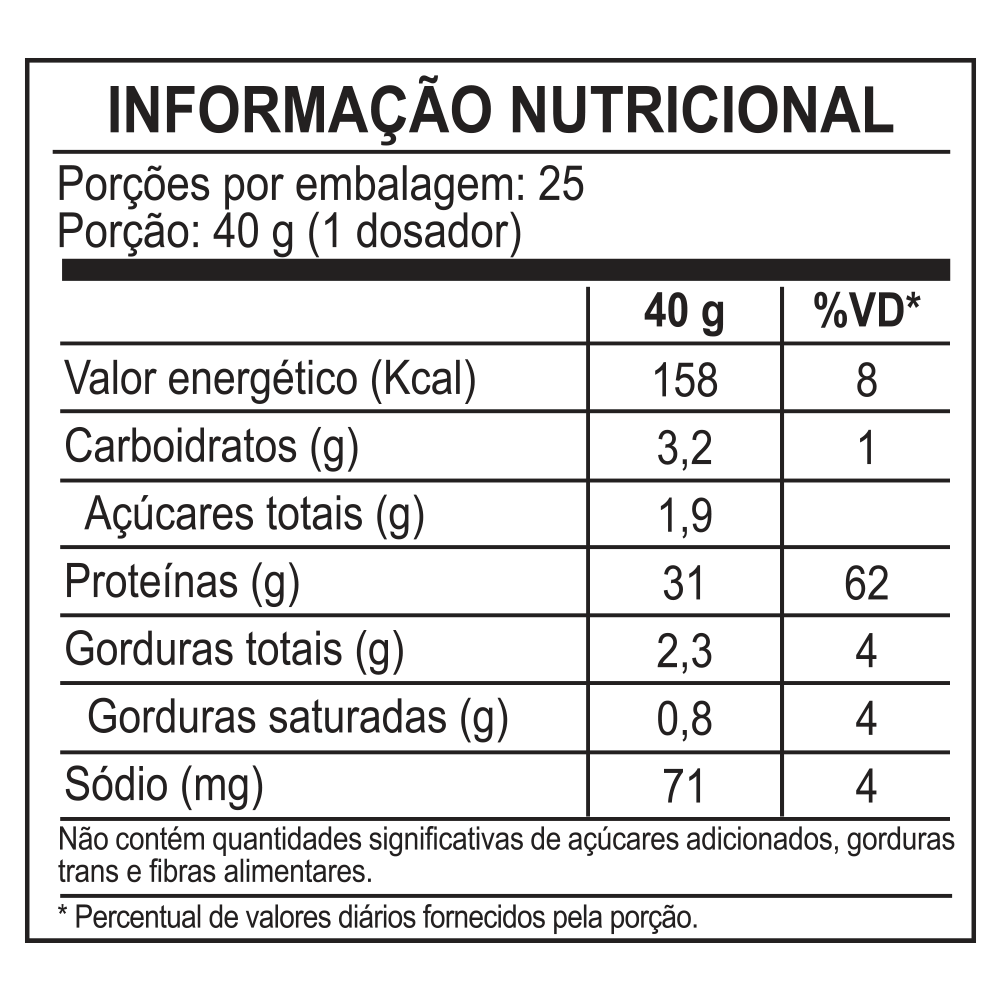 three premium whey protein sem sabor - (1kg) - wp