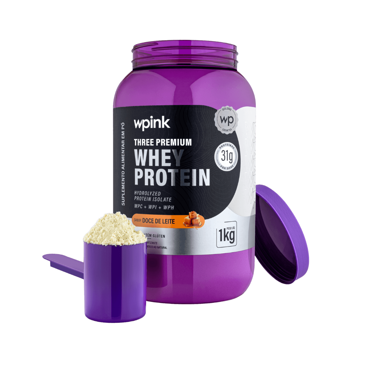three premium whey protein doce de leite 3W - (1kg) - wp