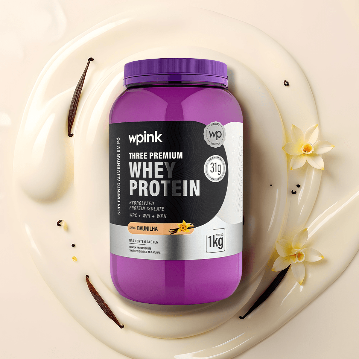 three premium whey protein baunilha 3W - (1kg) - wp