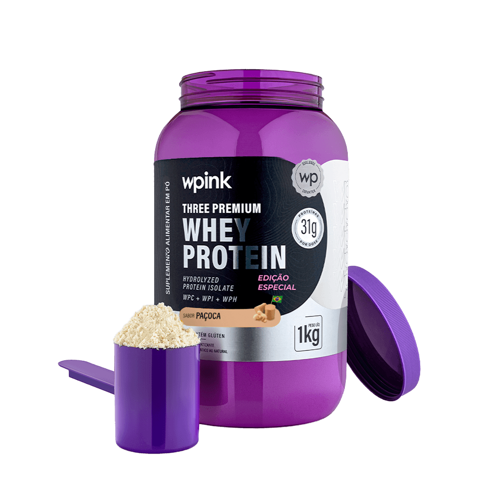 three premium whey protein paçoca 3W - (1kg) - wp