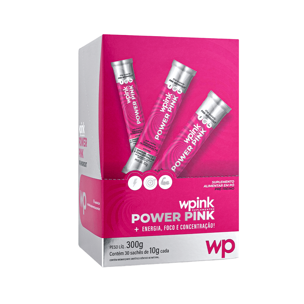 power pink de lichia - pré-treino – 300g - wp