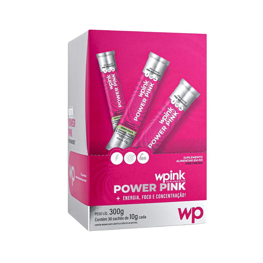 power pink de uva verde - pré-treino – 300g - wp